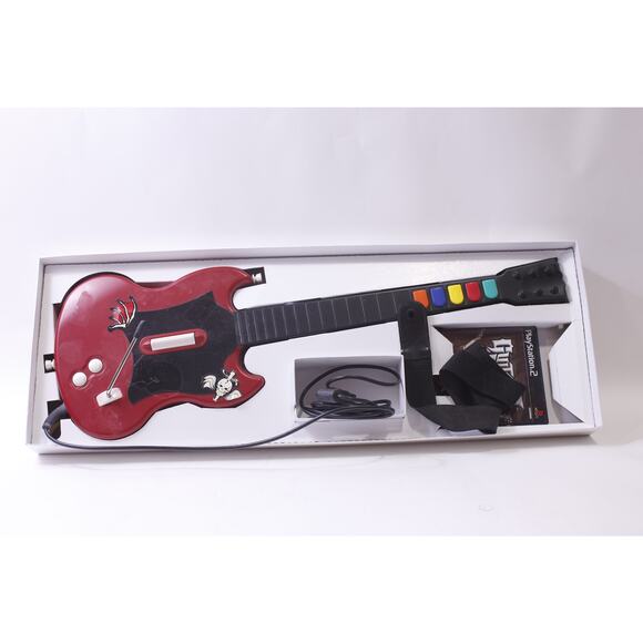 Guitar Hero, Red Octane, Wired, Game Controller, PlayStation 2, ~ 250916-WH O-6 - Picture 1 of 5